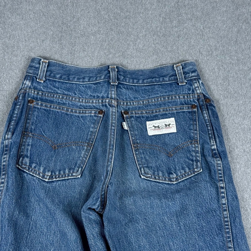Vintage Levis Jeans Womens 28x26 Light Wash‎ Distressed White Tab White Label